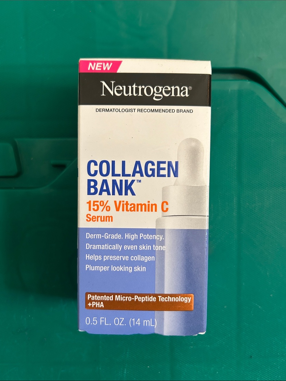 Neutrogena Collagen Bank Vitamin C Serum - White, Blue & Orange